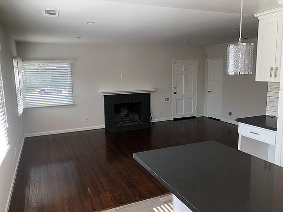 Living room with gas fireplace