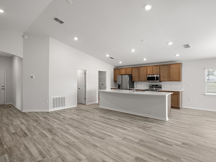 Move-in ready, open-layout, 4-bedroom home for sale in Ocala 55 community