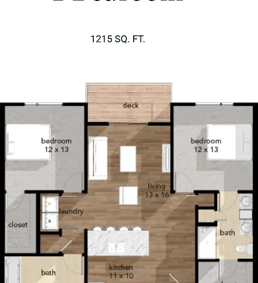 Two bedroom 1215 Two bedroom 1215