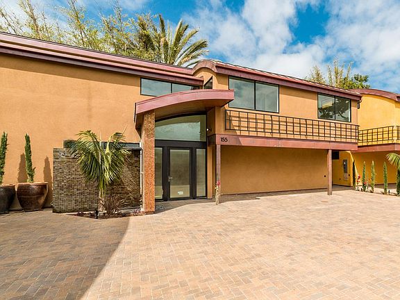 Gated entry area with pavers