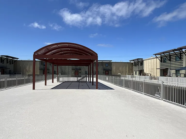 open space outside of the unit