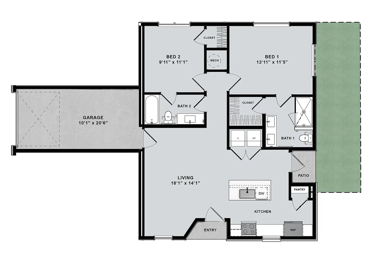 Floor plan B1