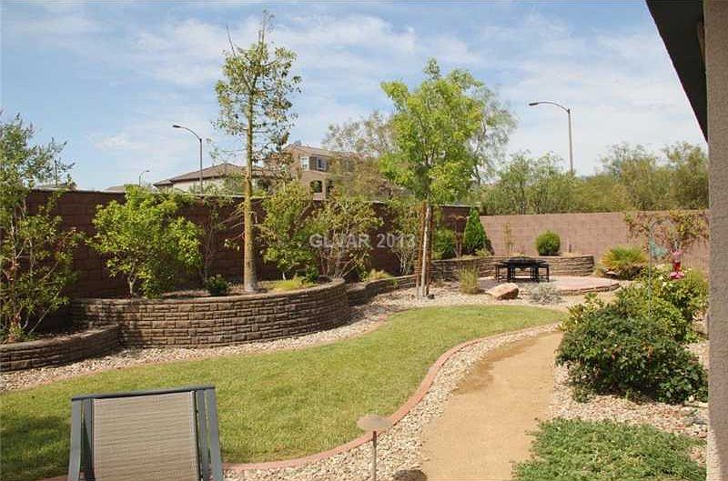 Fully landscaped backyard. 