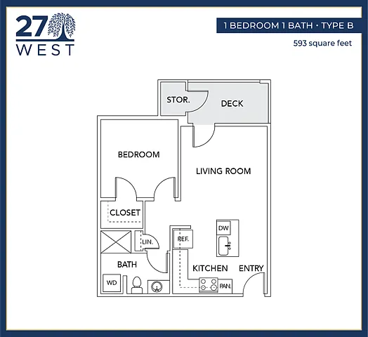 27 West 1 Bedroom Standard 27 West 1 Bedroom Standard