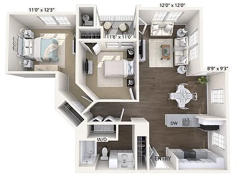 Floor plan B1A-985