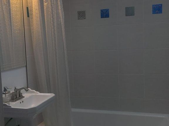 bathroom with skylight