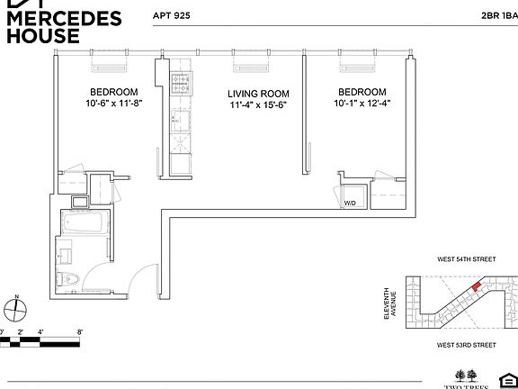 2nd image of 550 W 54th St APT 925
