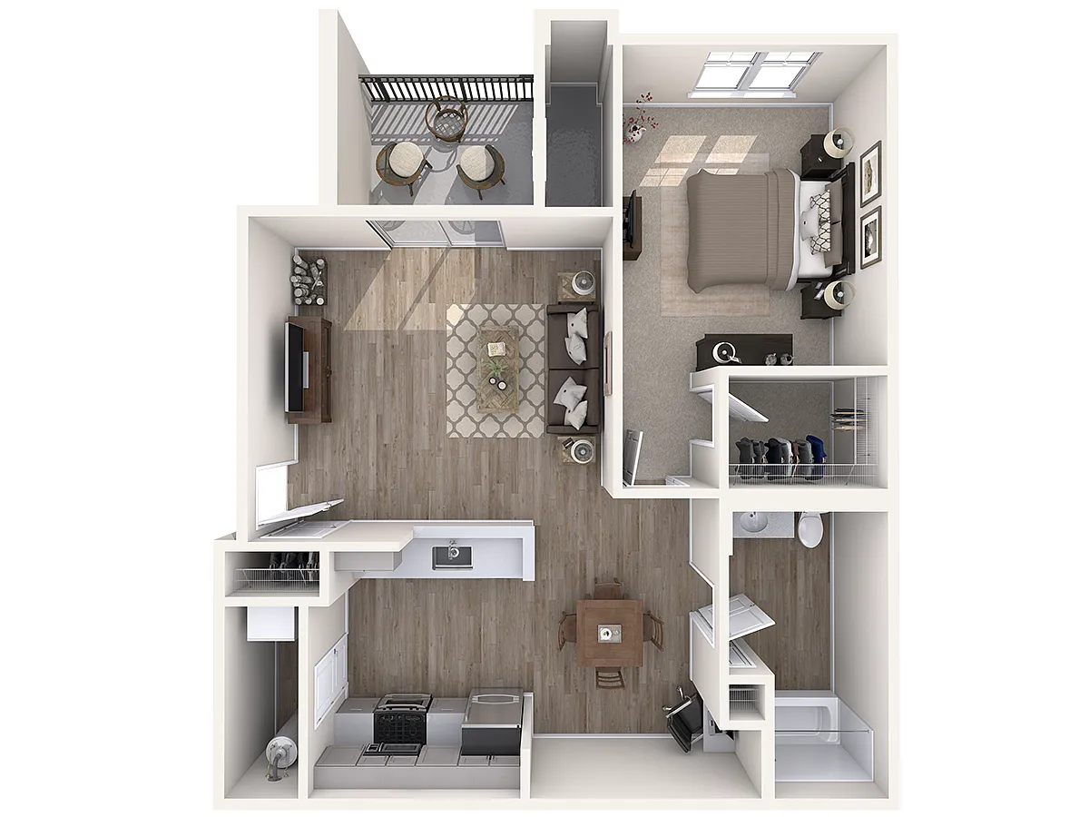 Floor plan A-1X1