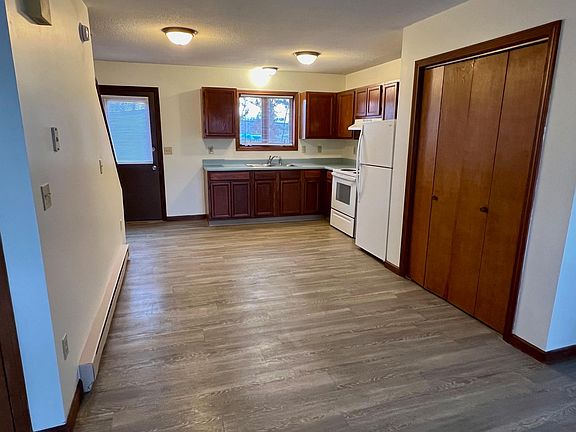This image shows the space prior to the installation of the new kitchen.
