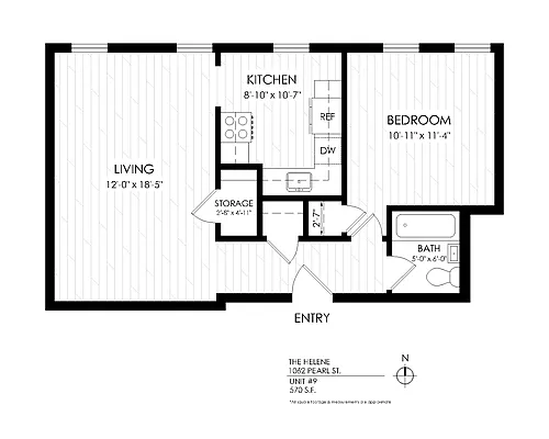 Floor plan 1 Bedroom
