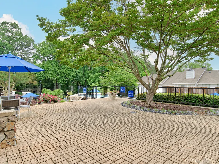 Scenic courtyard areas