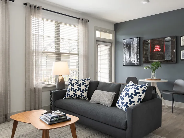Living Room with Balcony and Hard Surface Flooring