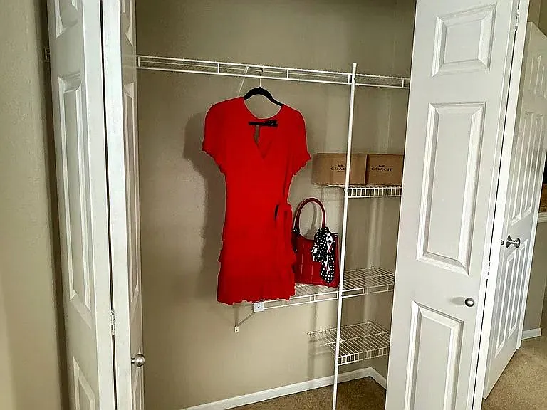 Every bedroom has a large closet