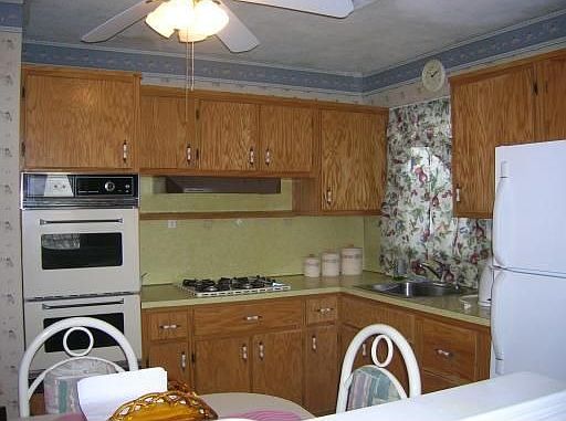 Eat-in kitchen includes appliances