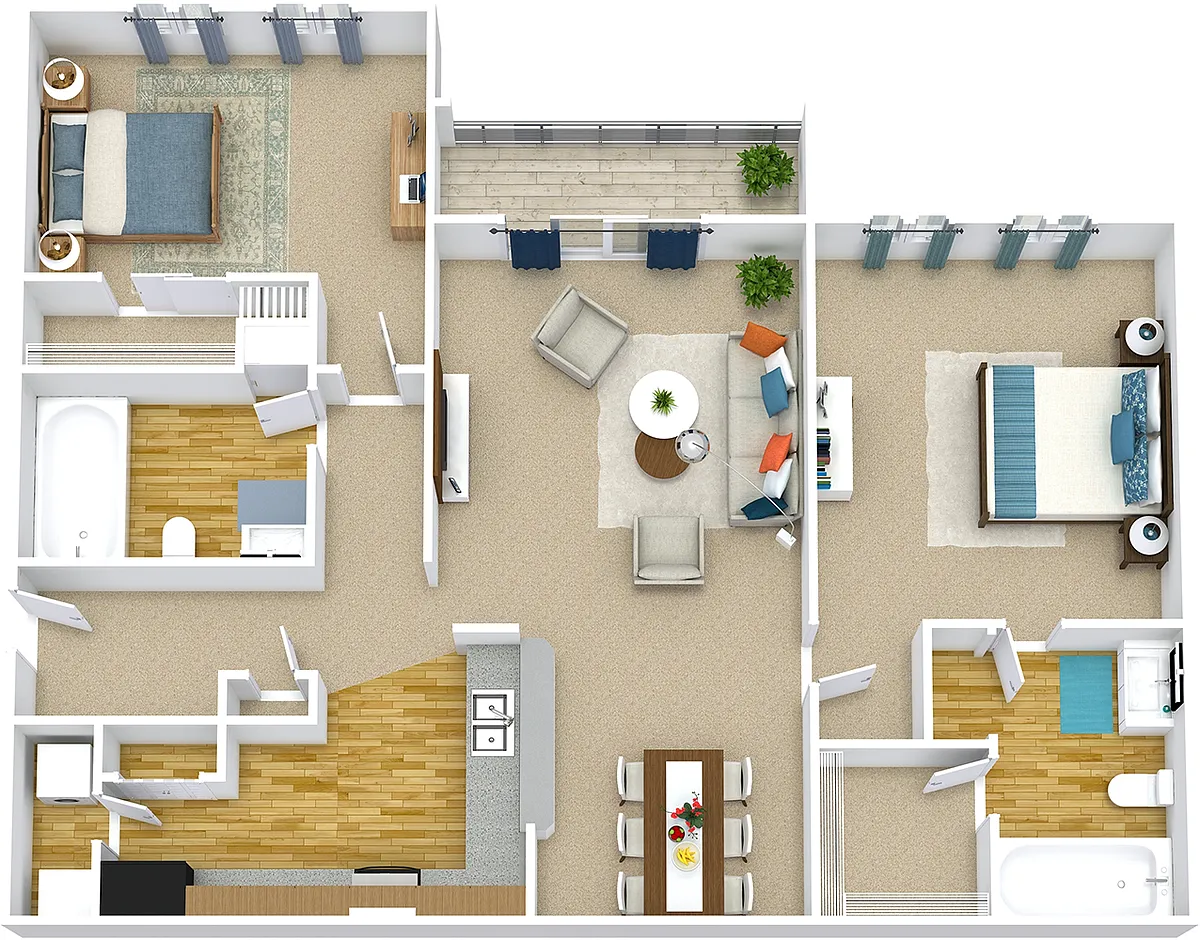 Floor plan The Bahamas - Solarium