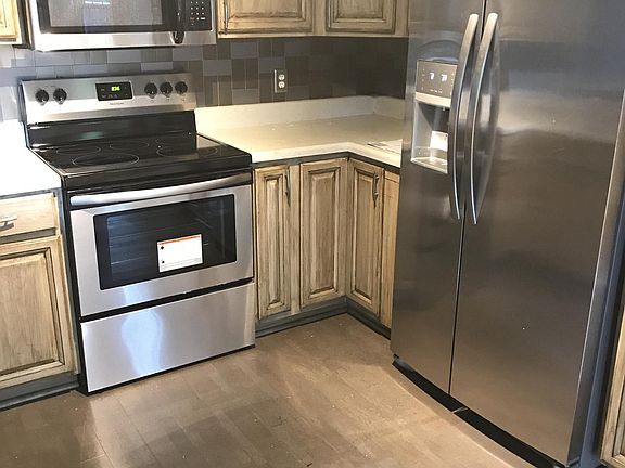 Modern kitchen and new stainless steel appliances