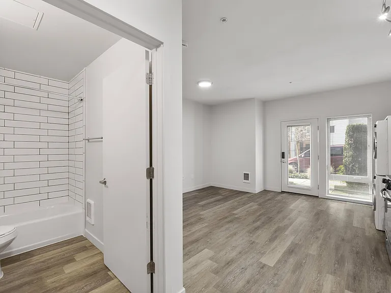 Open concept studioes with tall ceilings and tons of natural light!