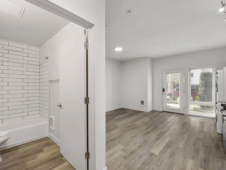 Open concept studioes with tall ceilings and tons of natural light!