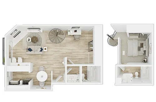 Floor plan Studio Loft