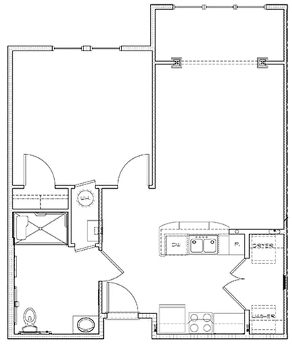 Floor plan 1 Bedroom