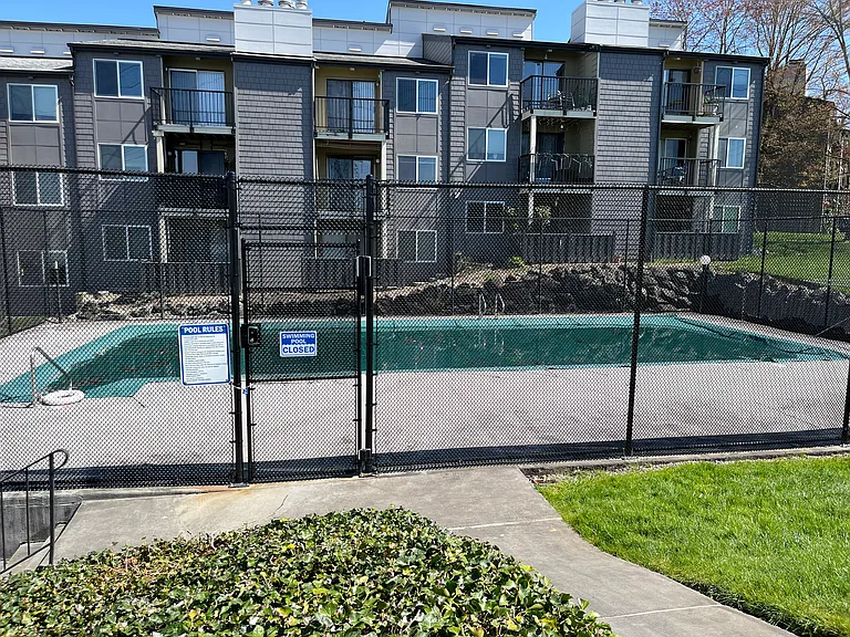 Community swimming pool for residents only