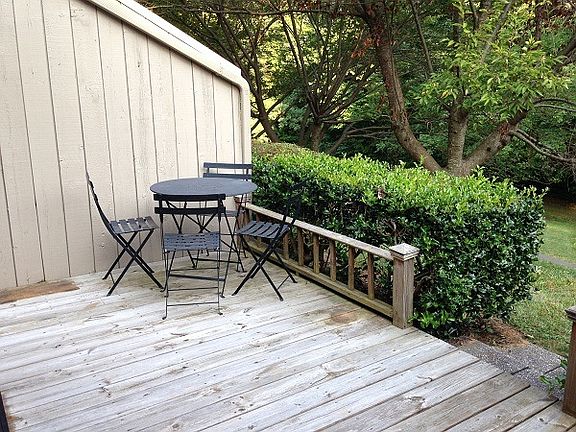 Huge deck with easy access to the pool.