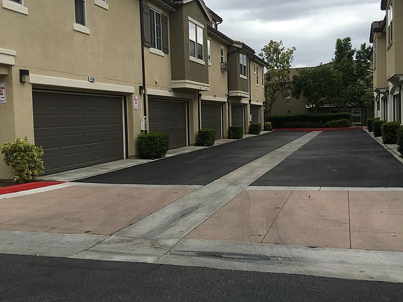 Drive way to garage entry