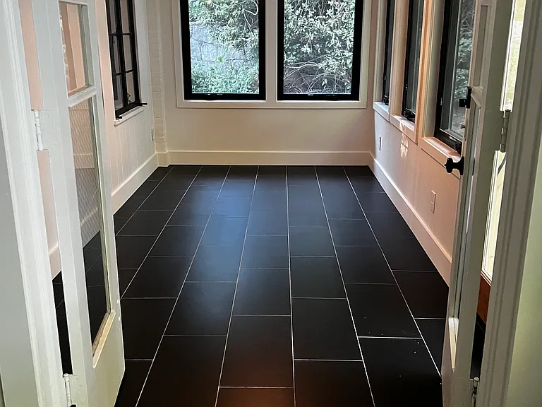 Sunroom/office off of the Living Room with doors that can be closed for privacy from LR