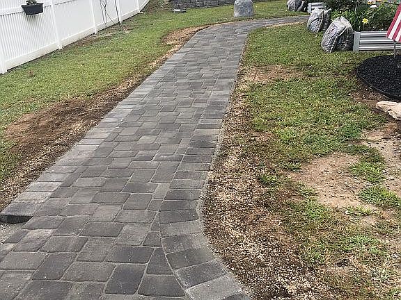 Front sidewalk