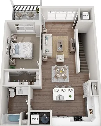 Floor Plan 1E | Seasons at Grafton | Apartments in Grafton, WI Floor Plan 1E | Seasons at Grafton | Apartments in Grafton, WI