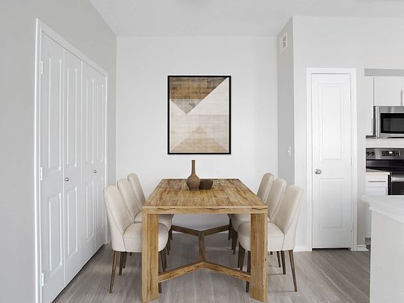 Dining Room with Hard Surface Flooring