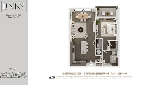 Floor plan Links A1