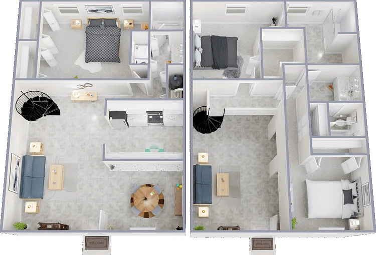 The Trio Floorplan Diagram