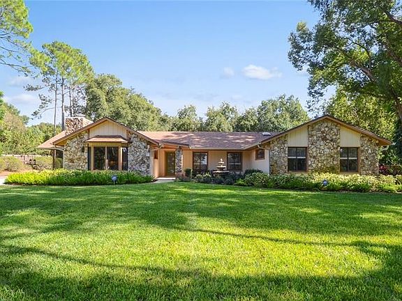 Charming one story residence with stone facade