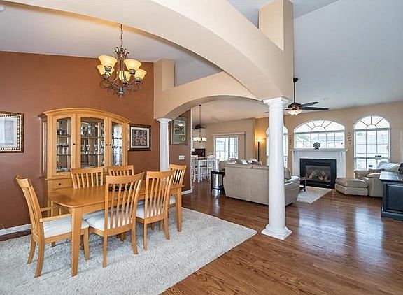 Upon entry you will see the beautiful wood floor and vaulted ceilings which expand the open living space!