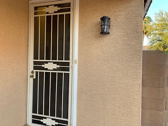 Security door at front entry