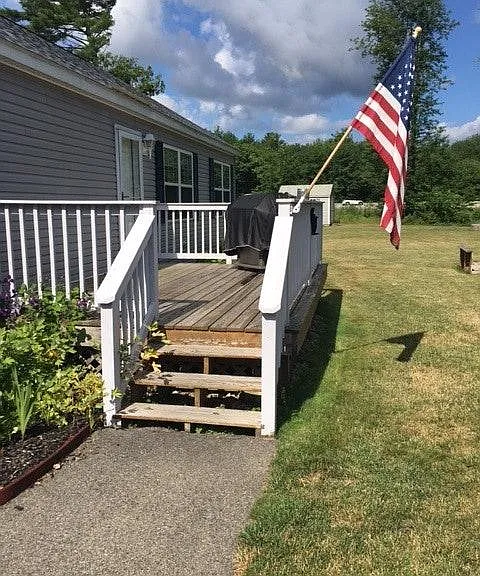 Patio Deck and sprawling yard