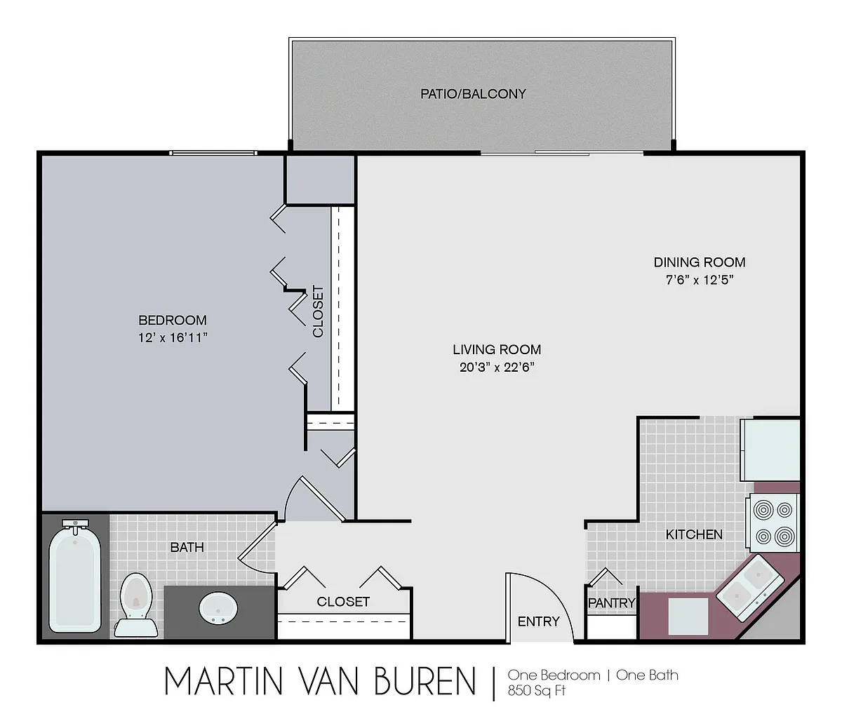 Floor plan A Martin Van Buren
