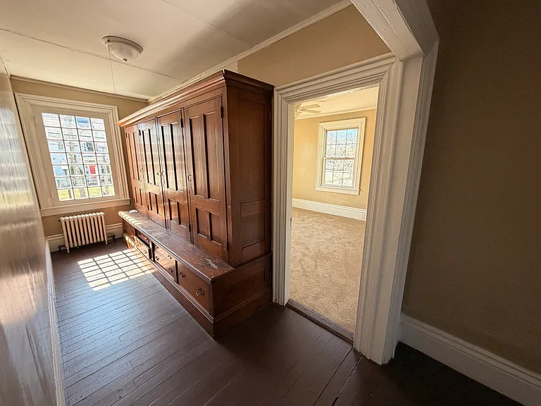 Hallway with built in hutch