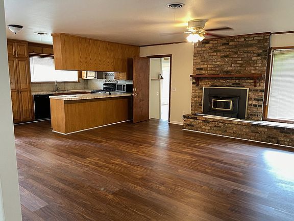 Open concept kitchen and 2nd living area