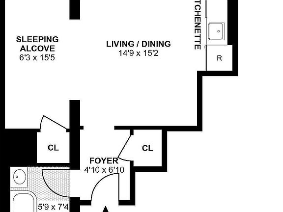 2nd image of 60 W 76th St APT 2B