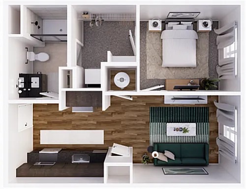Floor plan Rockpointe-1A