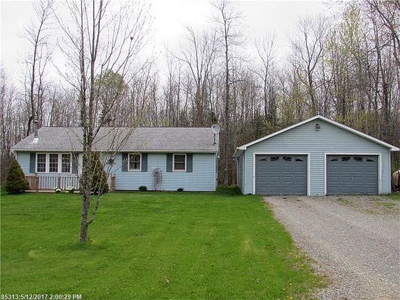 One level living with a two car garage.