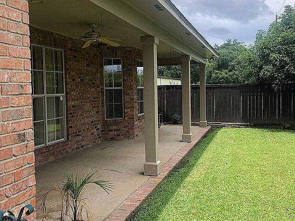 Back porch with gas connect