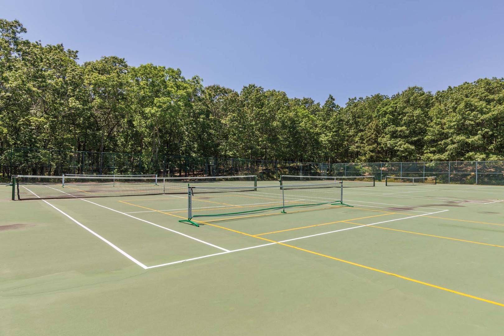  3 Tennis Courts w/Pickle Ball option in one court