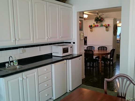 View into kitchen area