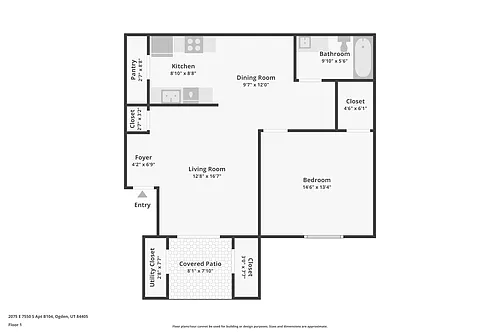Floor plan 1 Bedroom