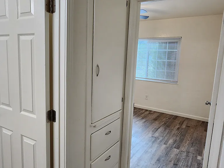 Hallway with built-in storage