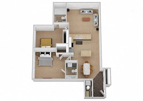 Floor plan The Voltaire - Renovated
