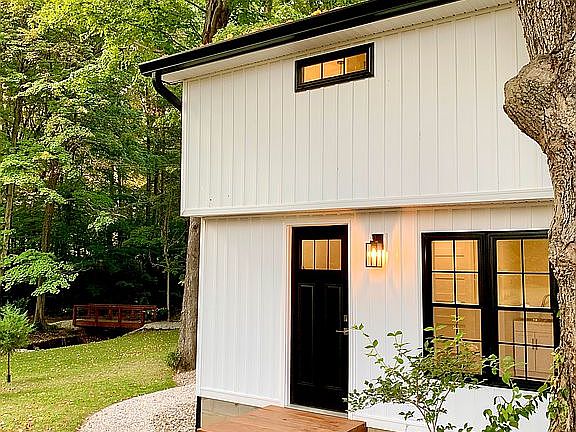 Garage entry - South facing